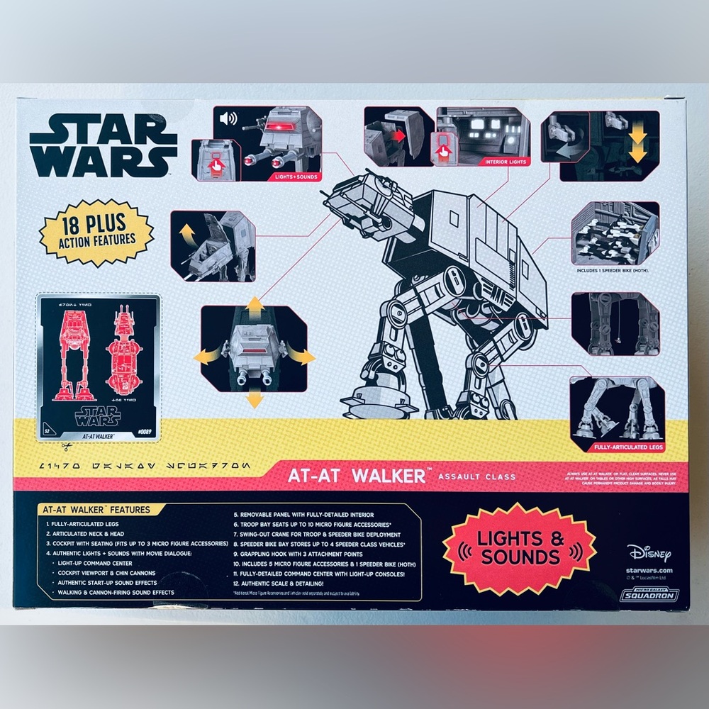 Star Wars Micro Galaxy Squadron Retro AT-AT Jazwares 2025 New Sealed Clean Box - Picture 3 of 5
